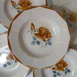 Digoin Sarreguemines 6 soup plates 9181