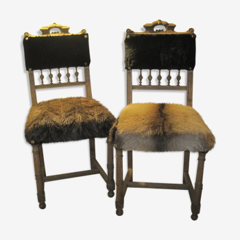 Paire de chaises Henri II