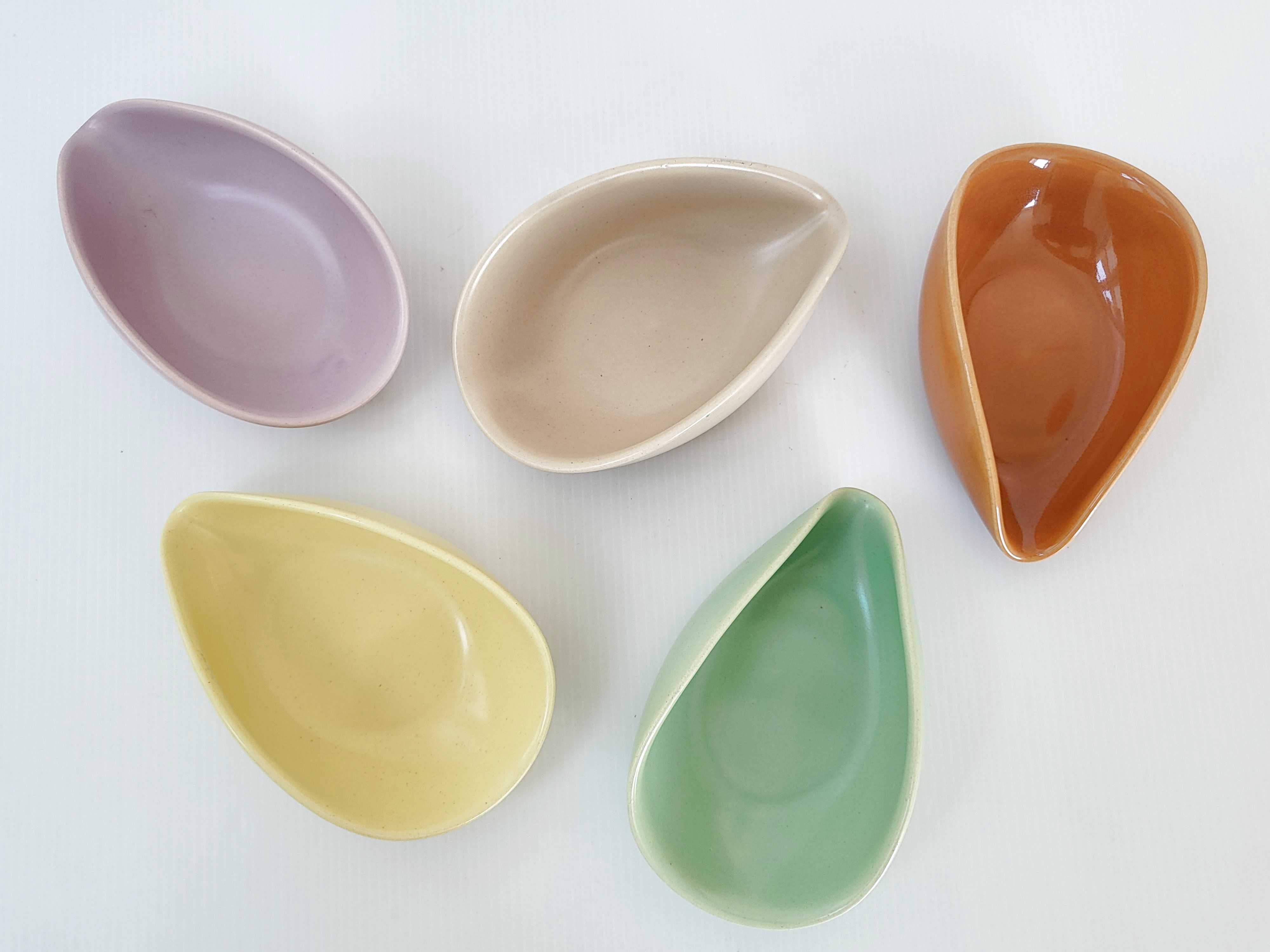 Suite of 5 vintage pocket trays 1950