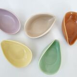 Suite of 5 vintage pocket trays 1950