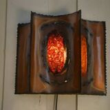 Applique murale Accolay en cuivre et résine 1950’s