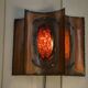Accolay copper and resin wall light, 1950s