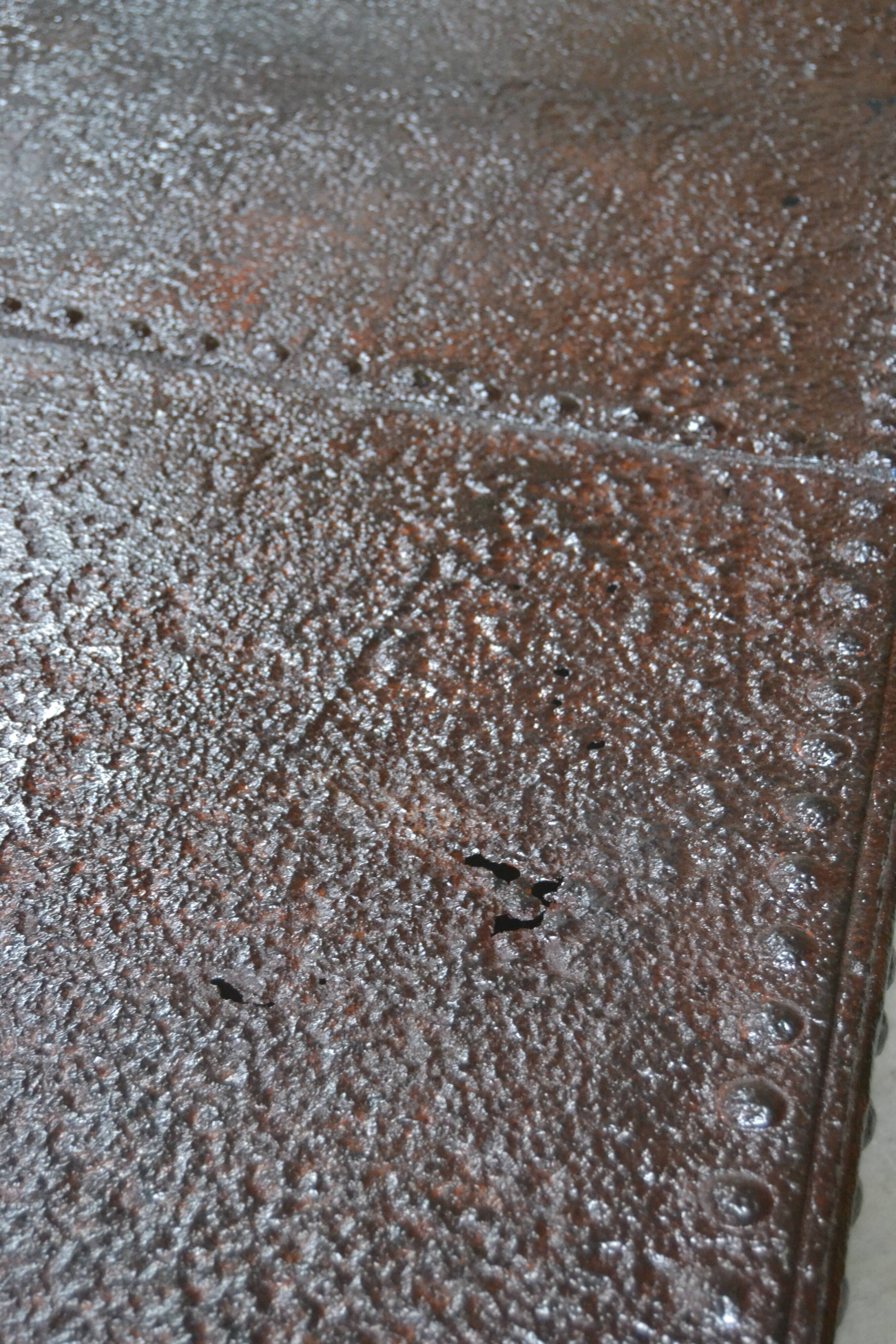 Industrial type coffee table