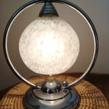 Clichy glass globe lamp