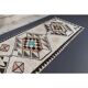 Vintage Turkish Oushak Handmade Wool Cotton White Runner Rug 81x363