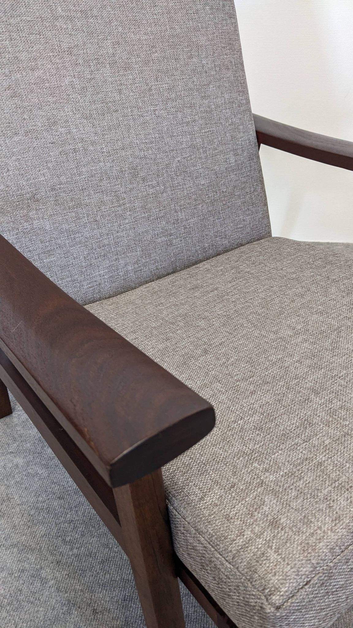 Fauteuil moderniste scandinave en teck, Danemark vers 1960