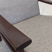 Fauteuil moderniste scandinave en teck, Danemark vers 1960
