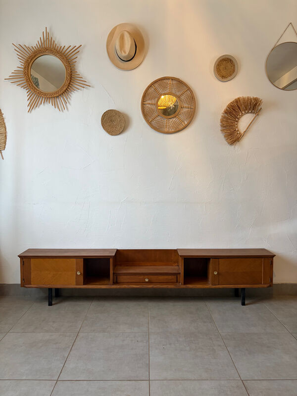 Enfilade basse vintage peu profonde