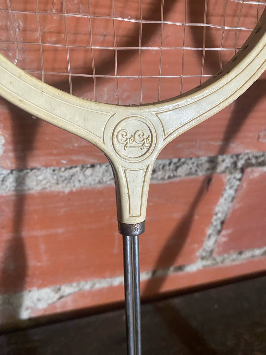 Vintage Badminton Racket Pair GEGE Plastic + Metal Child 70's #