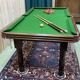 English billiards of the 1950s in mahogany
