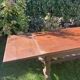 Solid oak farmhouse table with extensions
