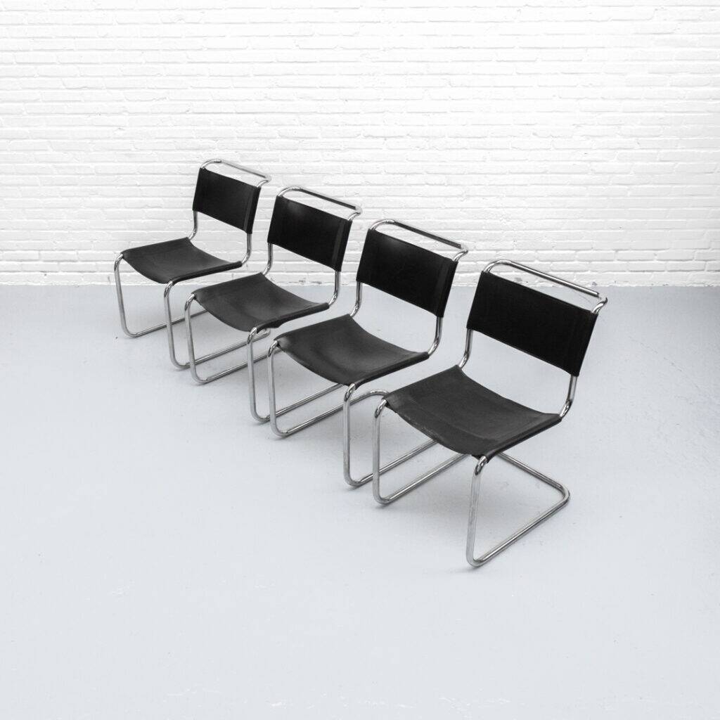 Mart Stam S33 dining chair set Thonet