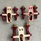 Art Deco ceramic wall lights, adjustable arms