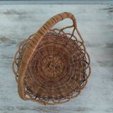 Duo of wicker baskets
