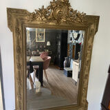 Old pedimented mirror 19th century