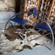 Paire de chaises bleues