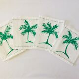 Hand-painted napkins palm tree 🌴