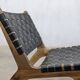 Handcrafted Moroccan leather armchair