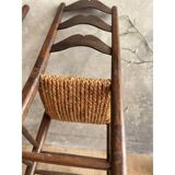 Pair of straw chairs