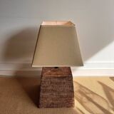 XXL square Birma rattan wicker Table Lamp