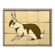 Wooden puzzle frame from the 1930s/40s depicting a rabbit