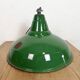 Industrial British Green Enamel Factory Pendant Lamp, 1960s