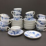 Set of 12 cups Blue China