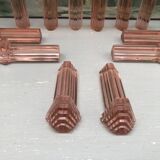 pink / rosaline art deco knife holders