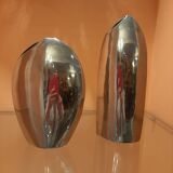 Vintage metal vases