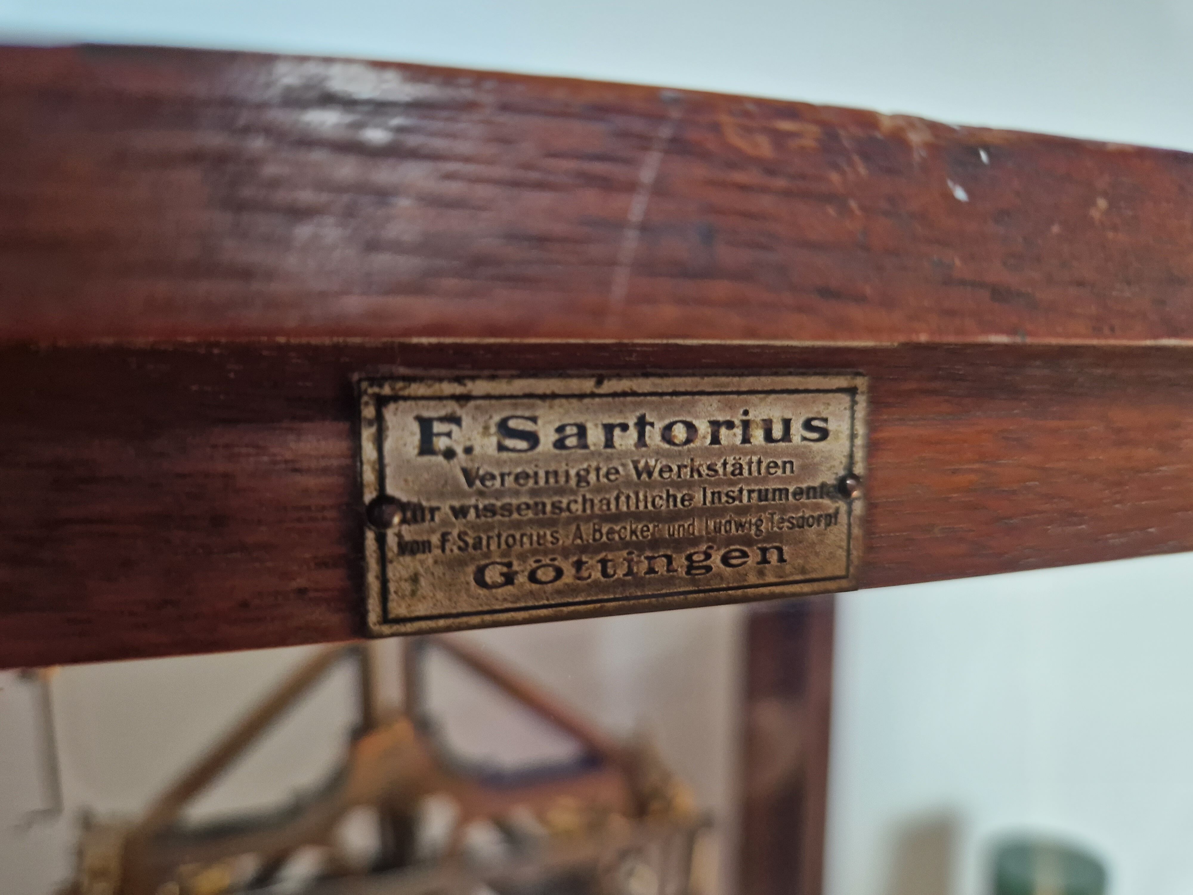 Old laboratory balance by F.Sartorius Göttingen