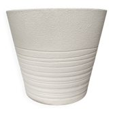 Textured beige cache-pot