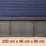 Antique painted wooden counter