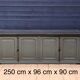 Antique painted wooden counter