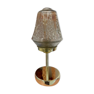 Lampe à poser vintage, globe conique