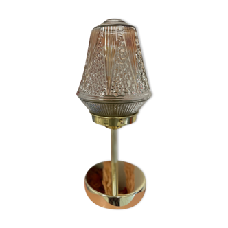 Vintage table lamp - art deco conical globe