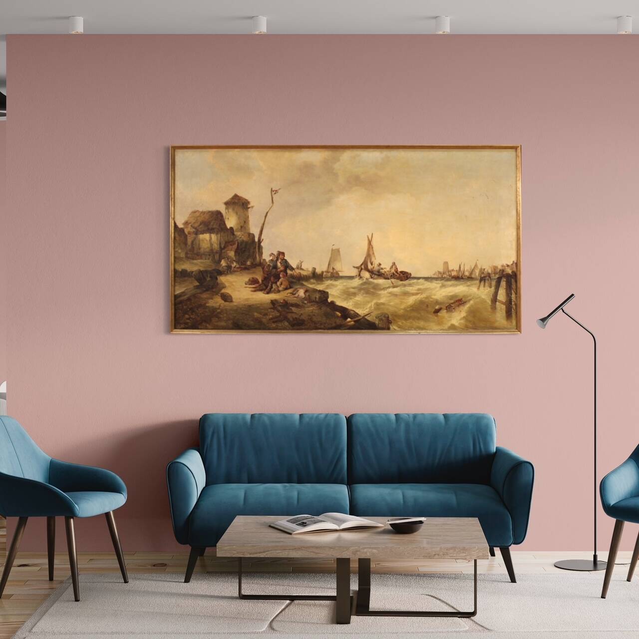 Seascape Painting From The Second Half Of The 19th Century