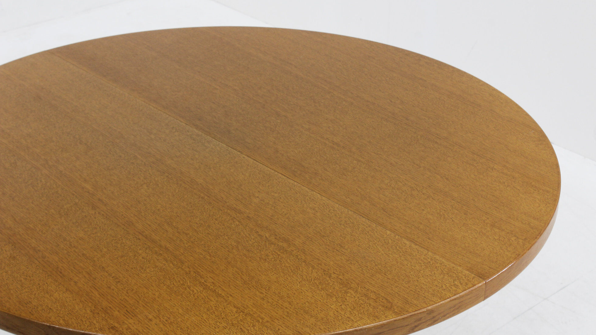 Table à manger ronde extensible danoise vintage des années 1960