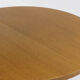 Table à manger ronde extensible danoise vintage des années 1960