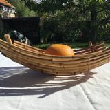 Natural bamboo basket 41cmx29cm