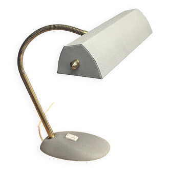 Industrial Aluminor notary banker type desk lamp