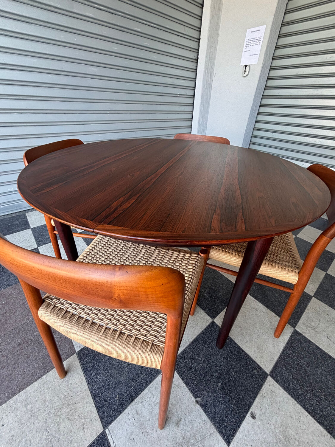 Table Arne Vodder en palissandre