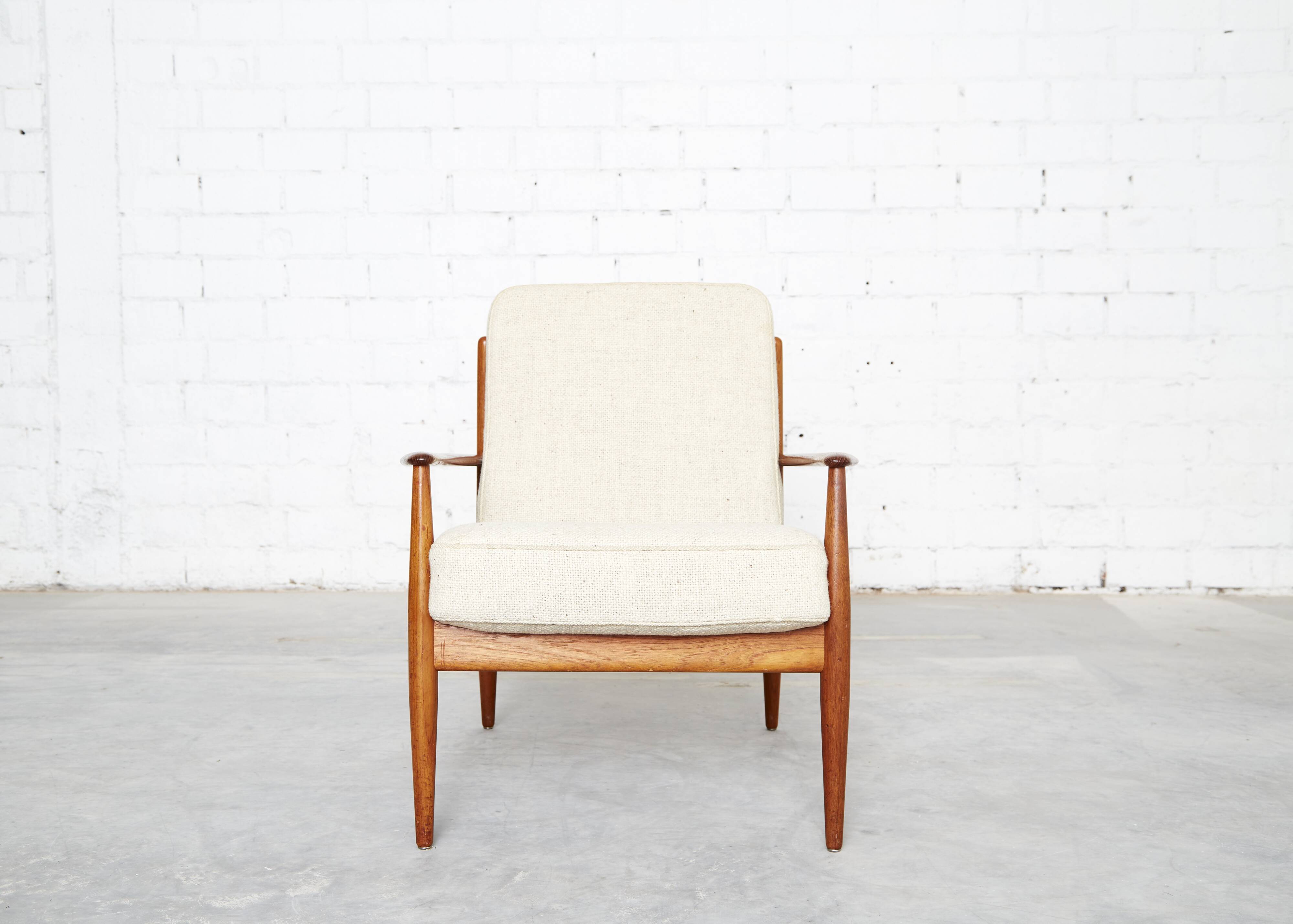 Mid-Century FD118 Teak Easy Chair by Grete Jalk for France &  Søn