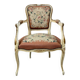 French Armchair with Floral Tapestry