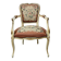 French Armchair with Floral Tapestry