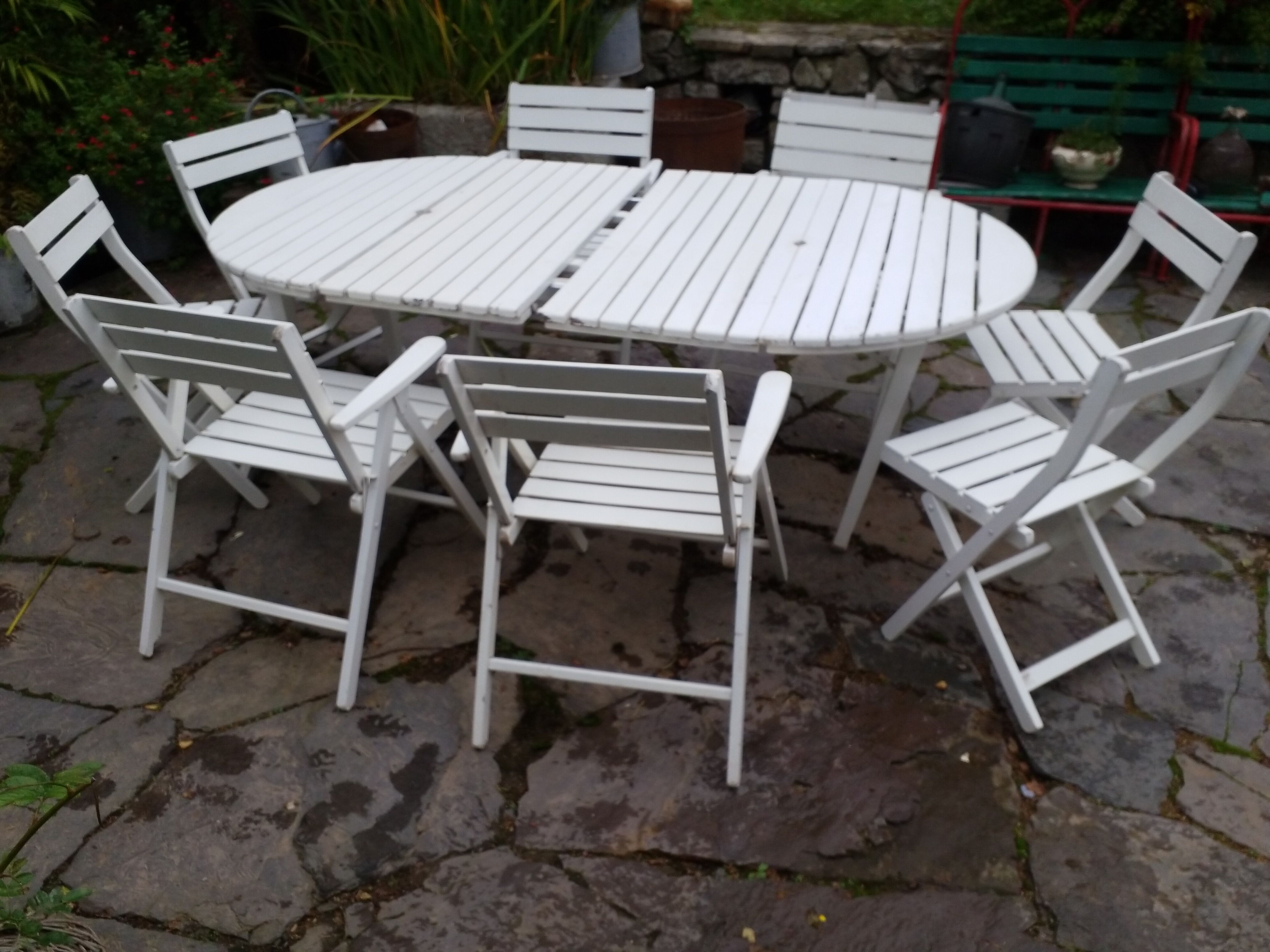 Wooden garden furniture