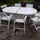 Wooden garden furniture
