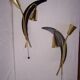 Half moon wall lamp from the 50s