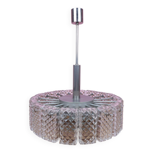 Lustre en verre de cristal,