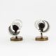 Rare pair of wall lights by Harald Notini model 11262 for Bohlmarks, 1950.