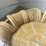 Vivai del sud “flower” rattan coffee table
